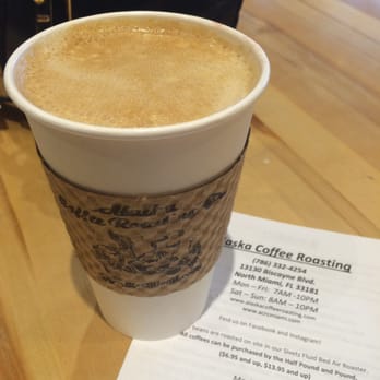 Alaska Coffee Roasting - Almond milk white mocha - Coffee & Tea Near Me - North Miami, Florida