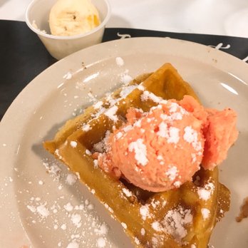 Metro Diner - Waffles with strawberry butter - Diners Near Me - Indianapolis, Indiana Metro Diner - Waffles with strawberry butter - Diners Near Me - Indianapolis, Indiana