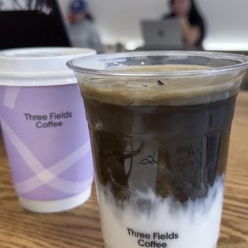 Three Fields Coffee - Iced Hojicha Latte - Coffee & Tea Near Me - Alhambra, California