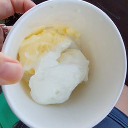 Mushy frozen yogurt Mushy frozen yogurt