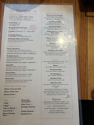 Menu photo 2 Nora's Fish Creek Inn Wilson, WY Menu photo 2 Nora's Fish Creek Inn Wilson, WY