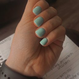 Gel nail mani/pedi Lisa did a wonderful job on my gel mani pedi It was my first time there and would go back to her to get this done again