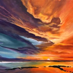 Limitless Creations - New painting "Sky Fire" by David Young