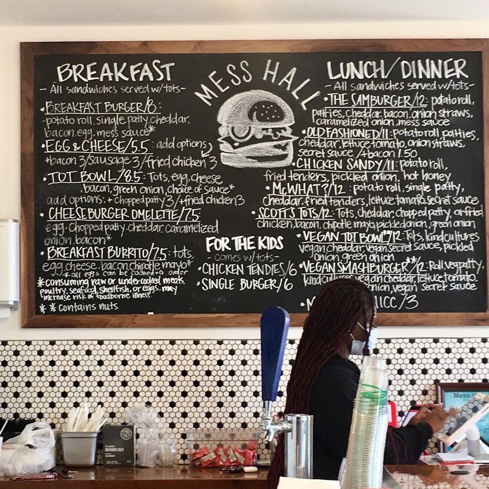 Mess Hall - Menu 3/6/21 - Burgers Near Me - Wilmington, North Carolina Mess Hall - Menu 3/6/21 - Burgers Near Me - Wilmington, North Carolina