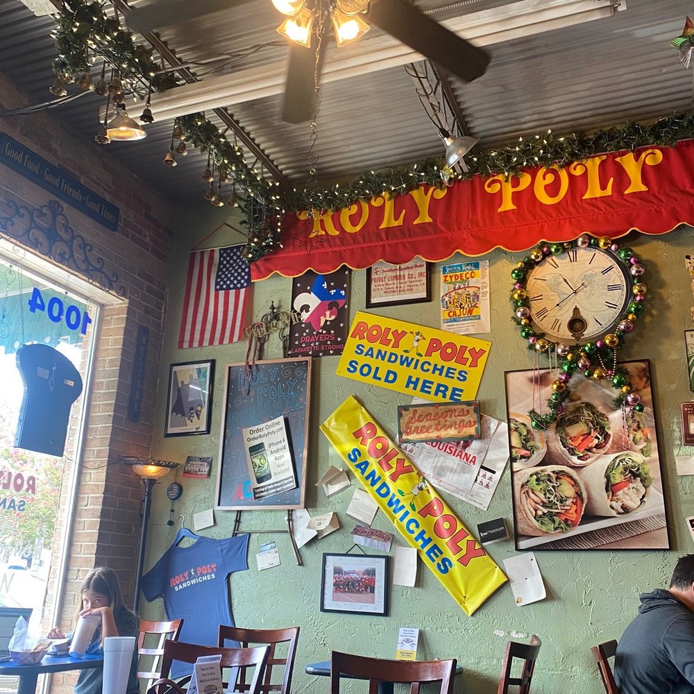 Roly Poly - The walls here are so cute and you can tell this place has been here for a while. Customer service was amazing too - Sandwiches Near Me - Lafayette, Louisiana