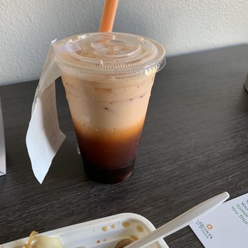 Celadon Thai Restaurant - LARGE THAI ICE TEA WITH BOBA - Thai Near Me - Latham, New York Celadon Thai Restaurant - LARGE THAI ICE TEA WITH BOBA - Thai Near Me - Latham, New York