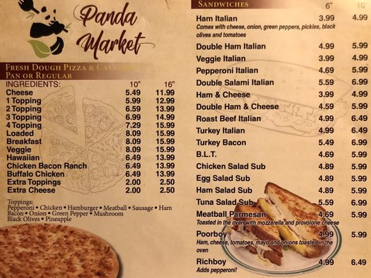 Menu photo 1 Panda Market Buxton, ME
