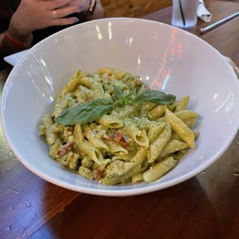 The Corner Pizza Bar - Chicken Basil Pesto Ziti - Italian Near Me - Orlando, Florida The Corner Pizza Bar - Chicken Basil Pesto Ziti - Italian Near Me - Orlando, Florida