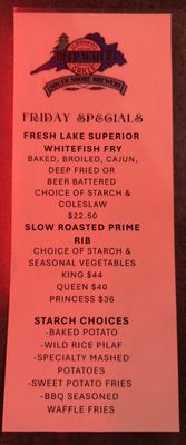 Menu photo 1 Deep Water Grille Ashland, WI