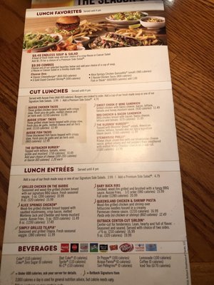 Menu photo 6 Outback Steakhouse Roseville, CA