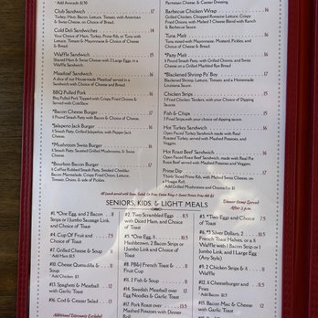 Waffles Plus - Menu - Lunch and Seniors, Kids & Light Meals - Diners Near Me - Spokane, Washington