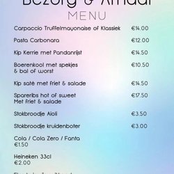 Eetcafé 't Raedthuys - Hierbij de menukaart voor onze heerlijke bezorgmaaltijden