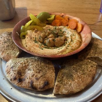 Firewall - Hummus Bowl with garlic confit - Pizza Near Me - Atlanta, Georgia Firewall - Hummus Bowl with garlic confit - Pizza Near Me - Atlanta, Georgia