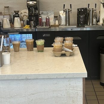 Outpost Coffee - The counter for coffee pickup - Coffee & Tea Near Me - Diamond Bar, California