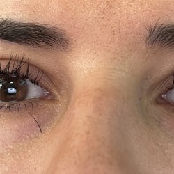 Deka Lash - The eye on the right after 2 days was down to 40% of lashes, if that much.
