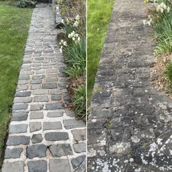 NewLife Landscaping Services - One of the pathways David cleaned for us.