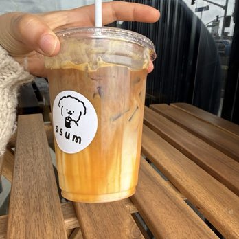 Ssum Coffee - Coffee - latte (I think caramel) - Coffee & Tea Near Me - Anaheim, California Ssum Coffee - Coffee - latte (I think caramel) - Coffee & Tea Near Me - Anaheim, California