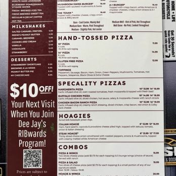 Dee Jay's Lounge - Menu of soups, burgers, pizzas, hoagies, desserts, and non-alcoholic drinks in February 2026 - Sports Bars Near Me - Murrysville, Pennsylvania