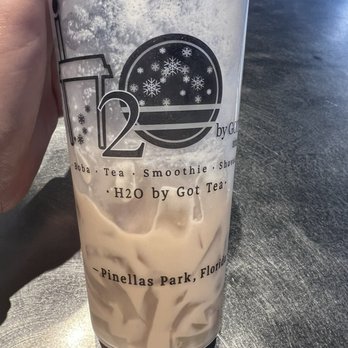 H2O by Got-Tea - Lavender milk tea with lychee jelly - Coffee & Tea Near Me - Pinellas Park, Florida H2O by Got-Tea - Lavender milk tea with lychee jelly - Coffee & Tea Near Me - Pinellas Park, Florida