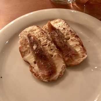 Cascina Spinasse - A small bite of anchovy and butter - so good! - Italian Near Me - Seattle, Washington