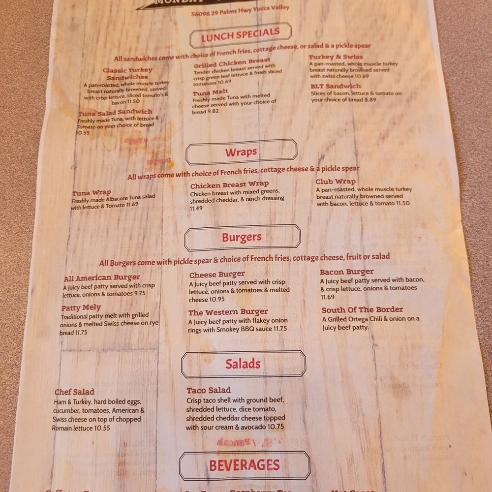 Western Diner - Menu 2 - Breakfast & Brunch Near Me - Yucca Valley, California Western Diner - Menu 2 - Breakfast & Brunch Near Me - Yucca Valley, California