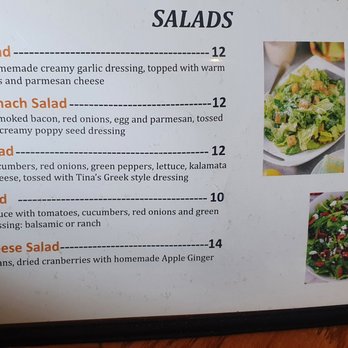 Tina's Grill - a menu for salads - Comfort Food Near Me - Aurora, Ontario Tina's Grill - a menu for salads - Comfort Food Near Me - Aurora, Ontario