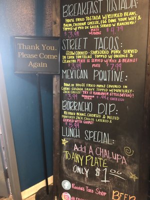 Menu photo 5 Rositas Taco Shop Rockport, TX