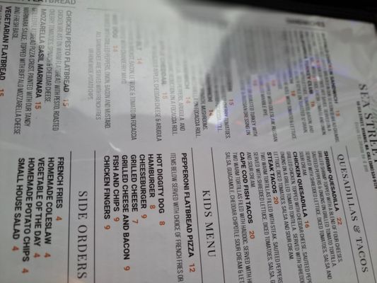 Menu photo 4 Sea Street Cafe Hyannis, MA Menu photo 4 Sea Street Cafe Hyannis, MA