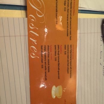 Cabana - Dessert menu - Latin American Near Me - Forest Hills, New York