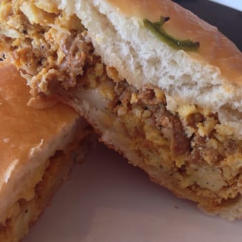 Kolache Republic - Saturday special Chorizo, jalapeño, egg & Jack cheese.  #Upclosesavor - Cafes Near Me - Columbus, Ohio