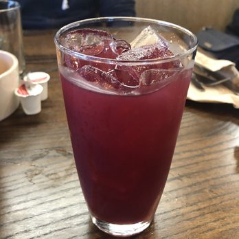 First Watch - Seasonal blueberry basil drink... no basil topping/flavor in the drink though. Ran out of basil - Breakfast & Brunch Near Me - Wake Forest, North Carolina