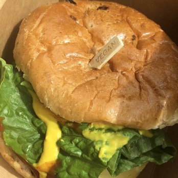 Wisdom Bakery & Cafe - Gouda burger + avocado - Vegan Near Me - Spring, Texas