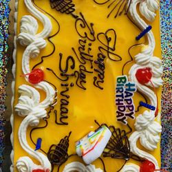 Indian Hut-Bensalem - Mango eggless cake
