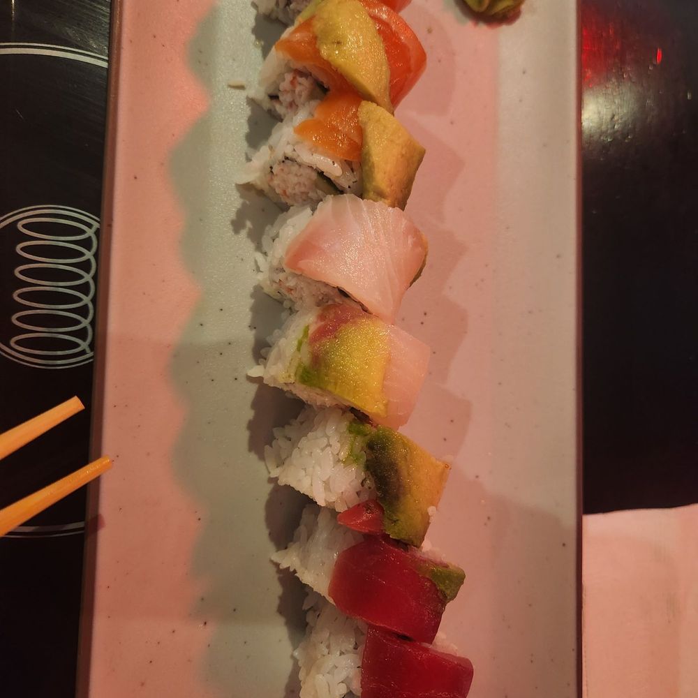 Sushi Motto - Rainbow Roll (yummmmmy!) - Japanese Near Me - Anchorage, Alaska Sushi Motto - Rainbow Roll (yummmmmy!) - Japanese Near Me - Anchorage, Alaska