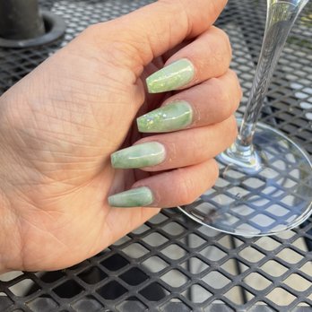 Mirage Nails - Jade marble coffin - Nail Salons Near Me - Pleasant Hill, California Mirage Nails - Jade marble coffin - Nail Salons Near Me - Pleasant Hill, California