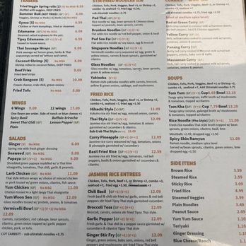Tipsy Thai - Menu - Thai Near Me - Mt. Juliet, Tennessee