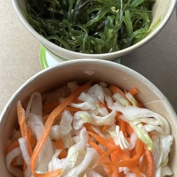 Craft Sushi Rolls & Bowls - Seaweed salad & pickled Asian slaw. - Asian Fusion Near Me - Springfield, Missouri