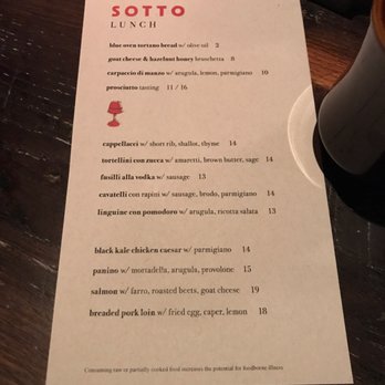 Sotto - Sotto Lunch - Italian Near Me - Cincinnati, Ohio Sotto - Sotto Lunch - Italian Near Me - Cincinnati, Ohio