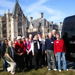 Kirk Tours & Limousine - Kirk Tours and guests having fun at the Biltmore Estate