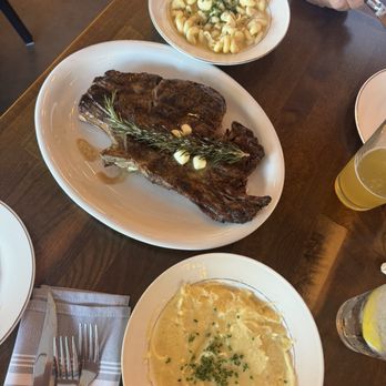 Brunk's Steakhouse - Rib eye mashed potatoes Mac n cheese - Steakhouses Near Me - Norco, California