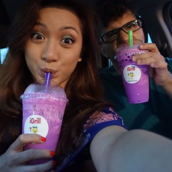 iGrill - Enjoying ube bubble tea! - Hawaiian Near Me - Nanuet, New York