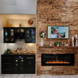 Pavey's Handyman Solutions - New Bar install and Fireplace Facelift!  Handyman in Hemet and Temecula!