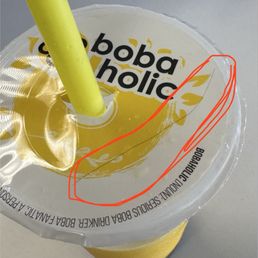 Picture of the hair that came up through the straw while my daughter was drinking it. DISGUSTING