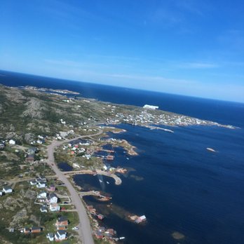 Fogo Island Inn - Helicopter ride from Gander, which took us right in front of the hotel. - Hotels Near Me - Joe Batt's Arm, Newfoundland and Labrador