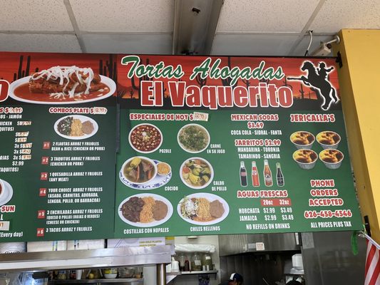 Menu photo 4 El Vaquerito Restaurant Alhambra, CA