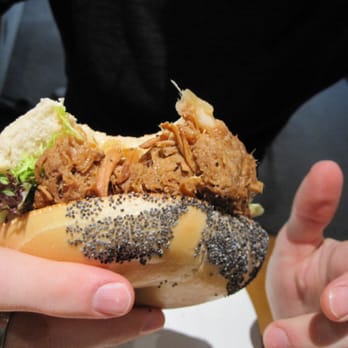 Manchester Press - pulled pork bagel $15 - Coffee & Tea Near Me - Melbourne, VIC Manchester Press - pulled pork bagel $15 - Coffee & Tea Near Me - Melbourne, VIC