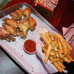 Lemon pepper wings and fish tacos Lemon pepper wings and fish tacos