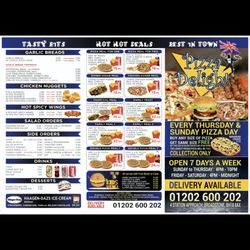 Pizza Delight - New menu