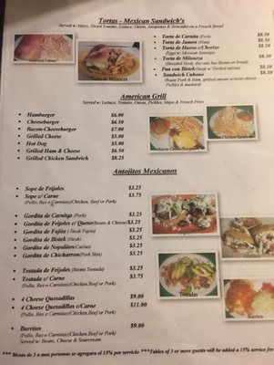 Menu photo 3 El Tapatio Restaurante Naples, FL