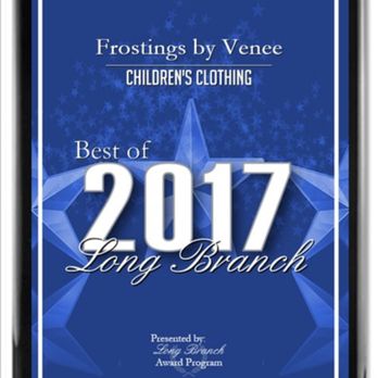 Frostings By Venee - best clothing store in long branch NJ 2017 award. - Children's Clothing Near Me - Long Branch, New Jersey Frostings By Venee - best clothing store in long branch NJ 2017 award. - Children's Clothing Near Me - Long Branch, New Jersey